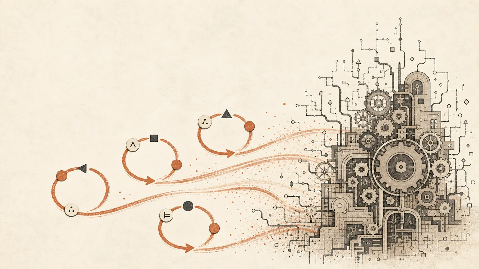 Illustration for Agentic Loops Overtake Bespoke Systems