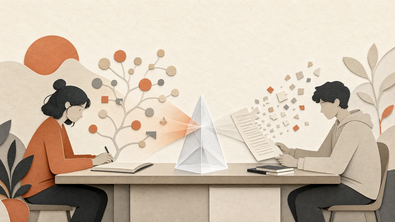 Illustration for Experimental Learning Impact of Generative AI