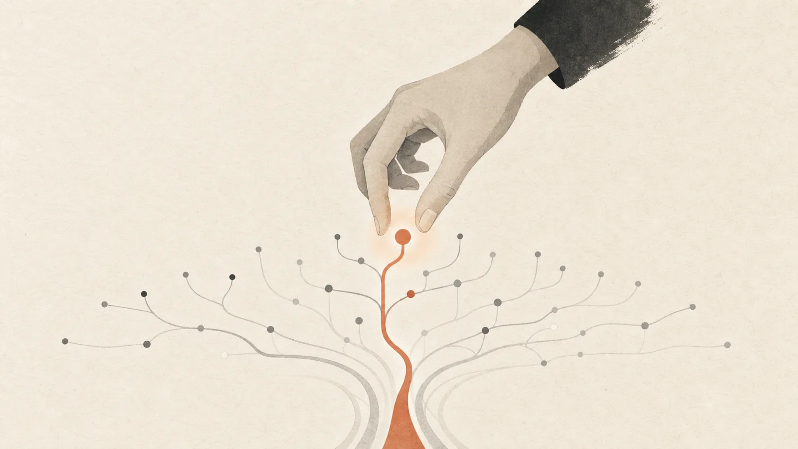 Illustration for Research Taste as the Human Bottleneck